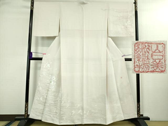 山口美術織物 【和遊館】EHy218 仕立付『山口美術織物』有名女優着用柄訪問