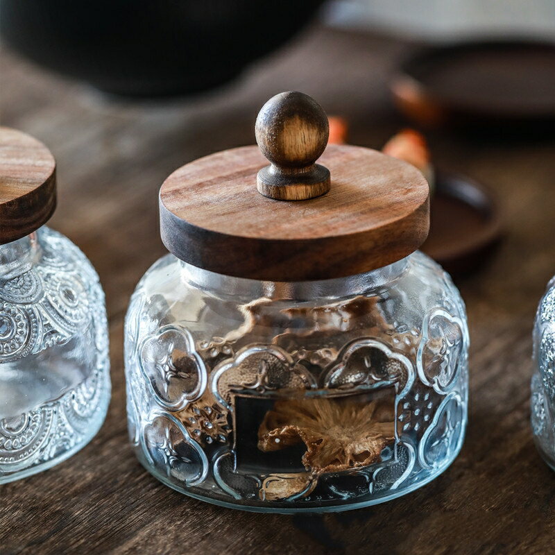 楽天市場】ガラス キャニスター レトロの通販