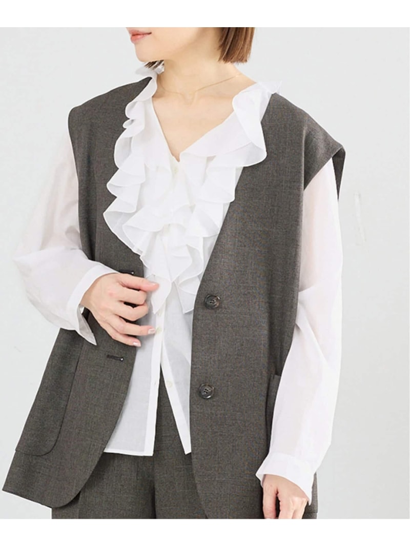 楽天市場】フリル ブラウス（ブランドイエナ）の通販