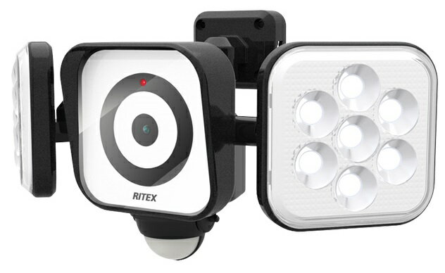 楽天市場】ムサシ RITEX LEDセンサーライト C-AC8160 防犯カメラ 8W×2