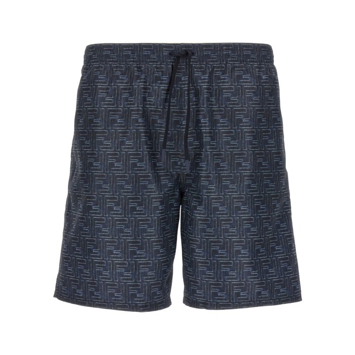 FENDI メンズ 水着サイズ46 Fendi メンズ ブルーペキン ポリエステル