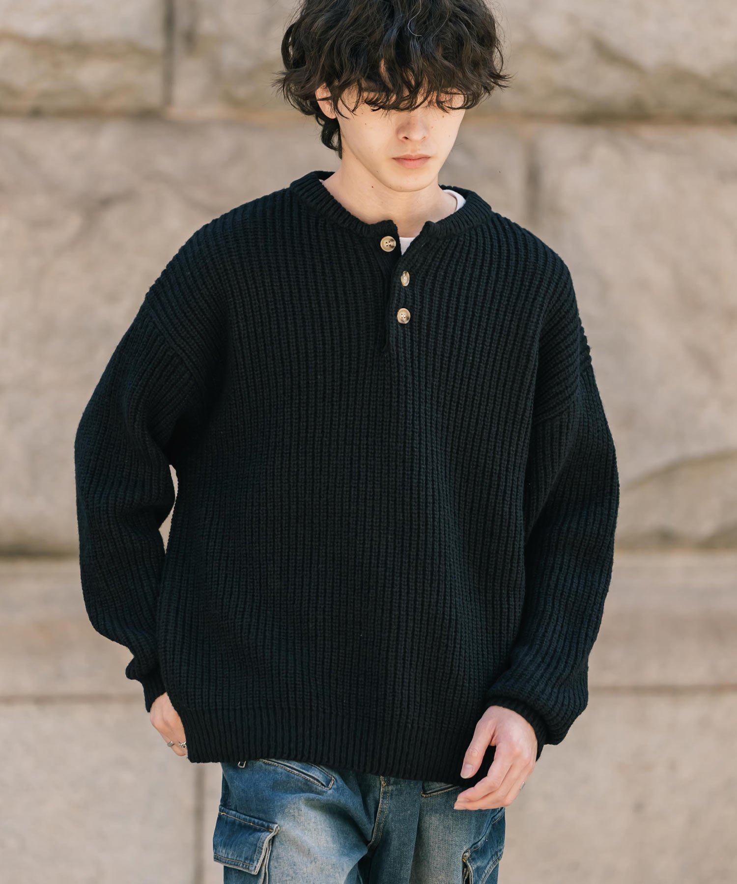 楽天市場】ブルー（ニット・セーター｜トップス）：メンズファッション