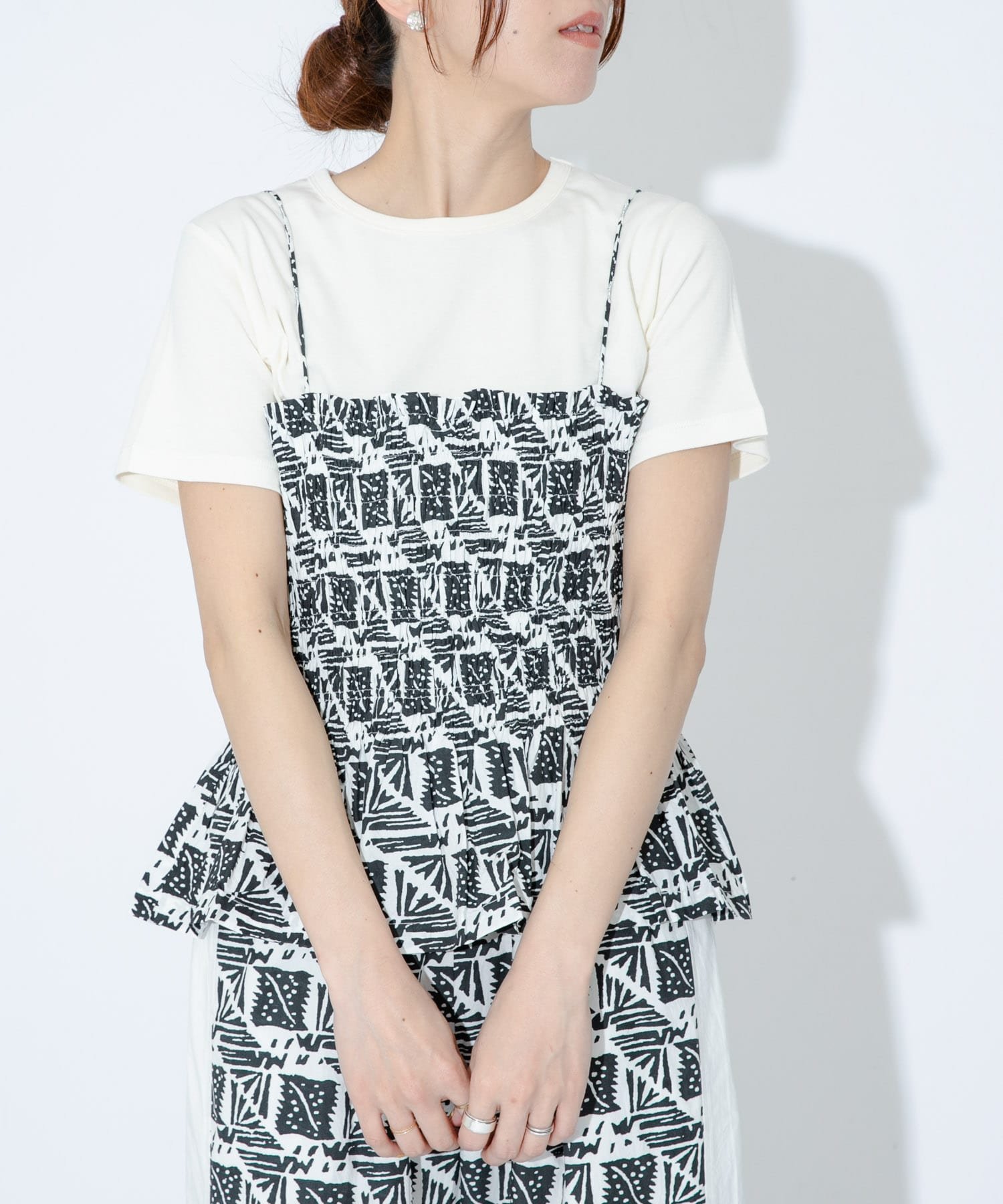 楽天市場】キャミソール（柄プリント）（トップス｜レディース