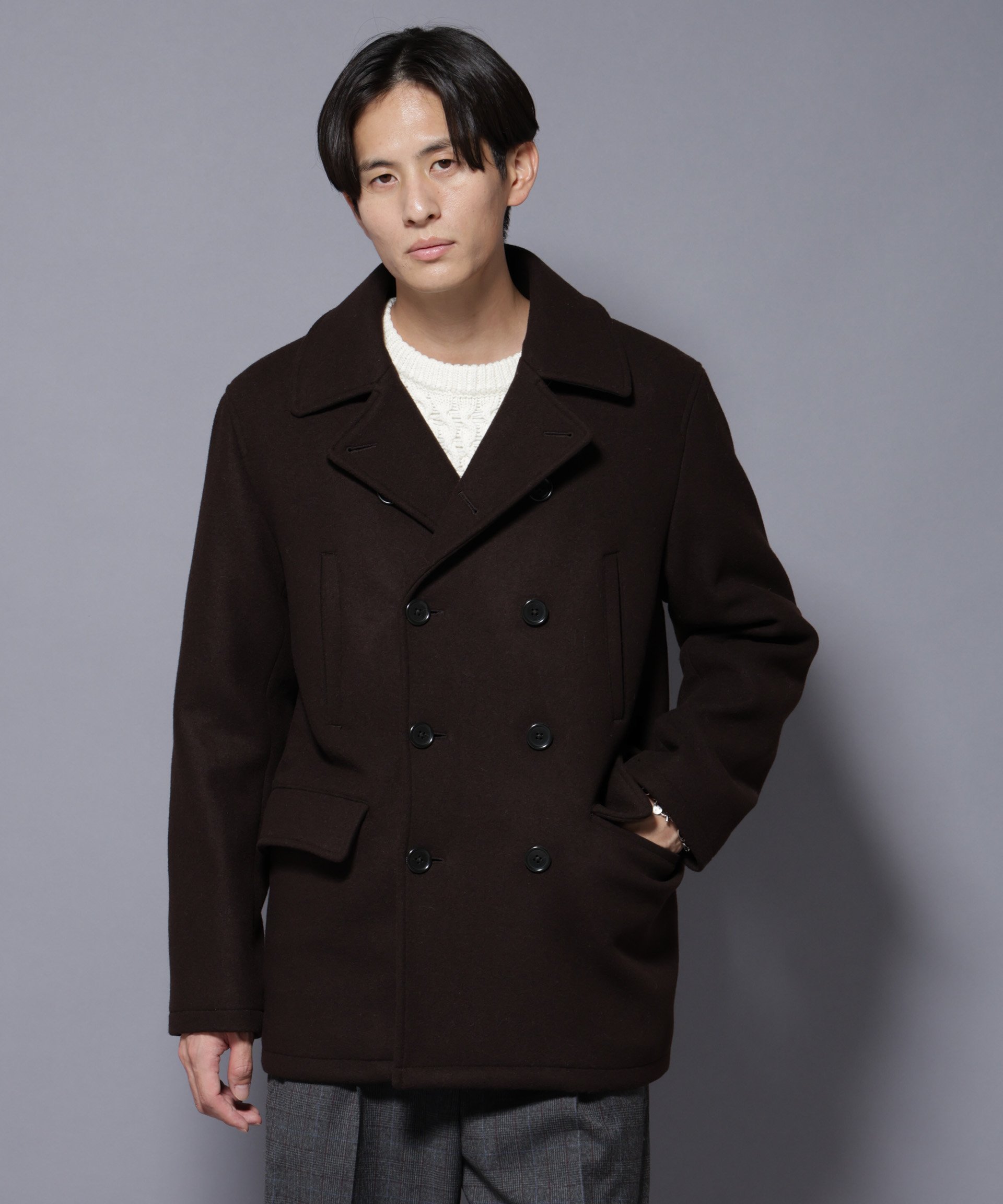 楽天市場】pコート（カラーブラウン）（メンズファッション）の通販