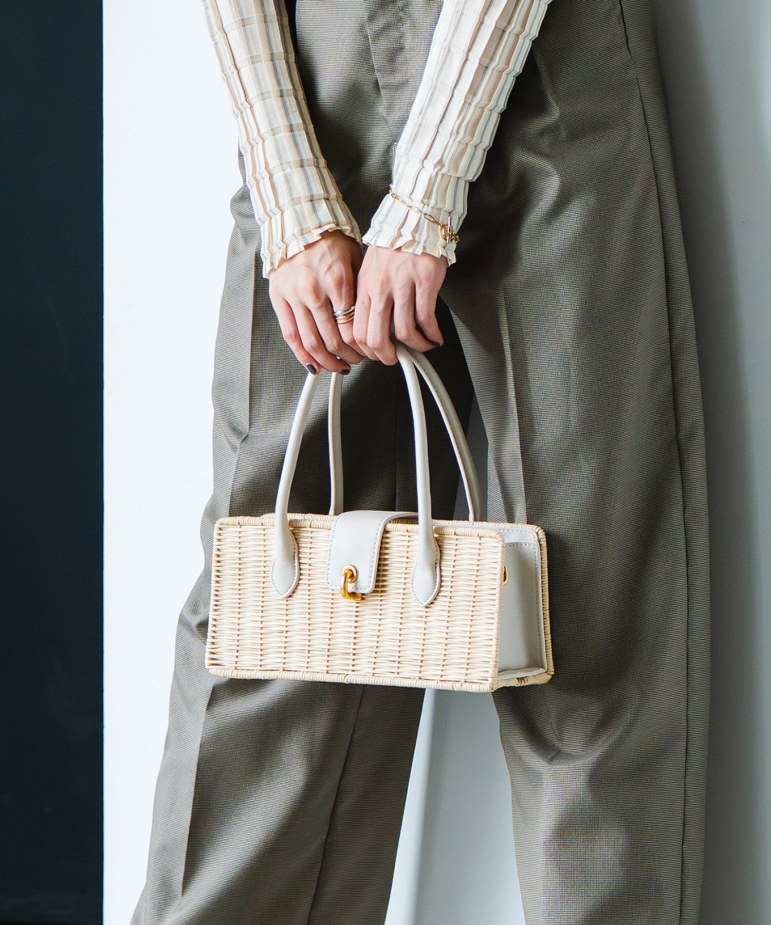 楽天市場】ラタン（カラーホワイト）（かごバッグ｜レディースバッグ