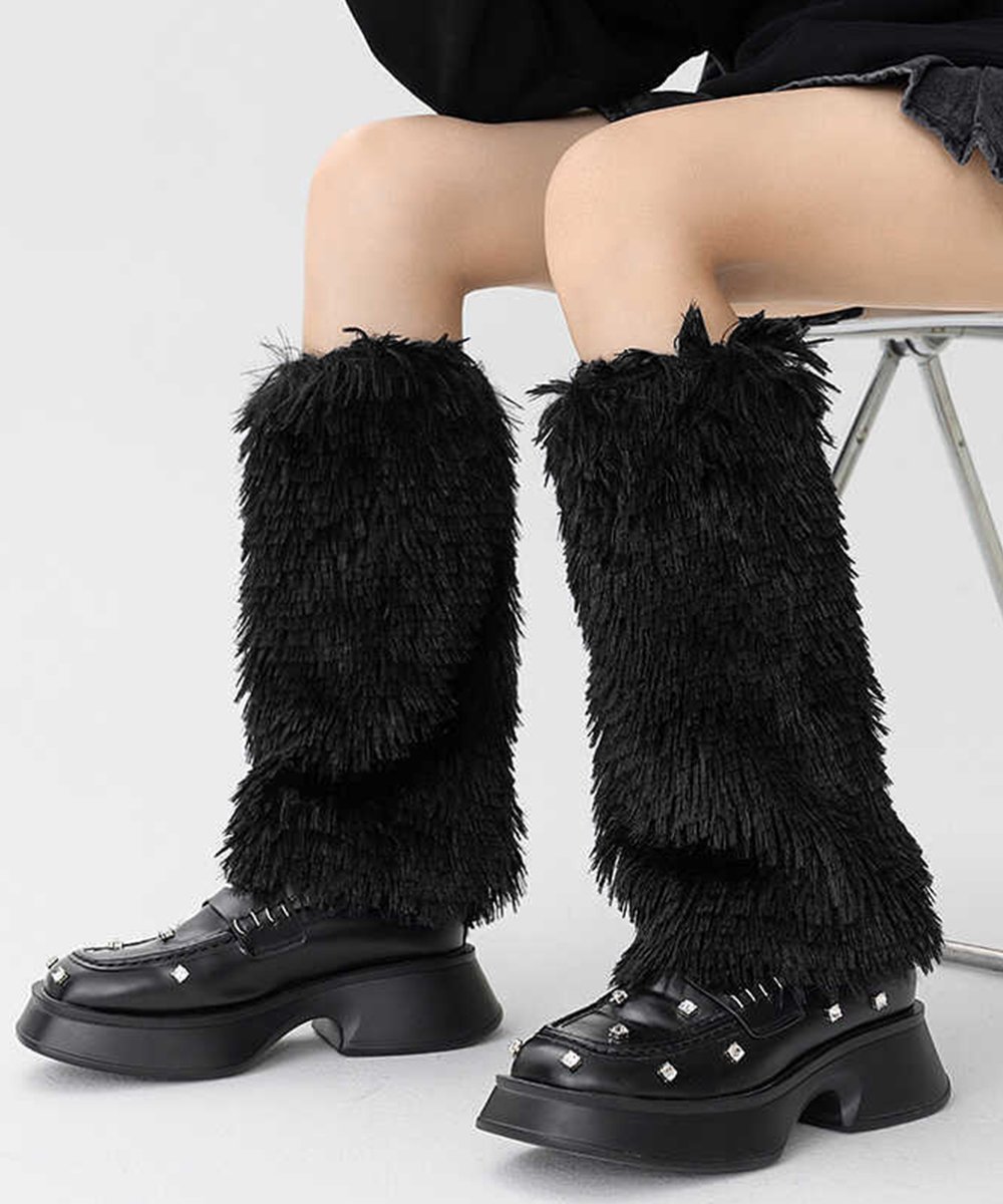 楽天市場】フェイクファーレッグウォーマーの通販