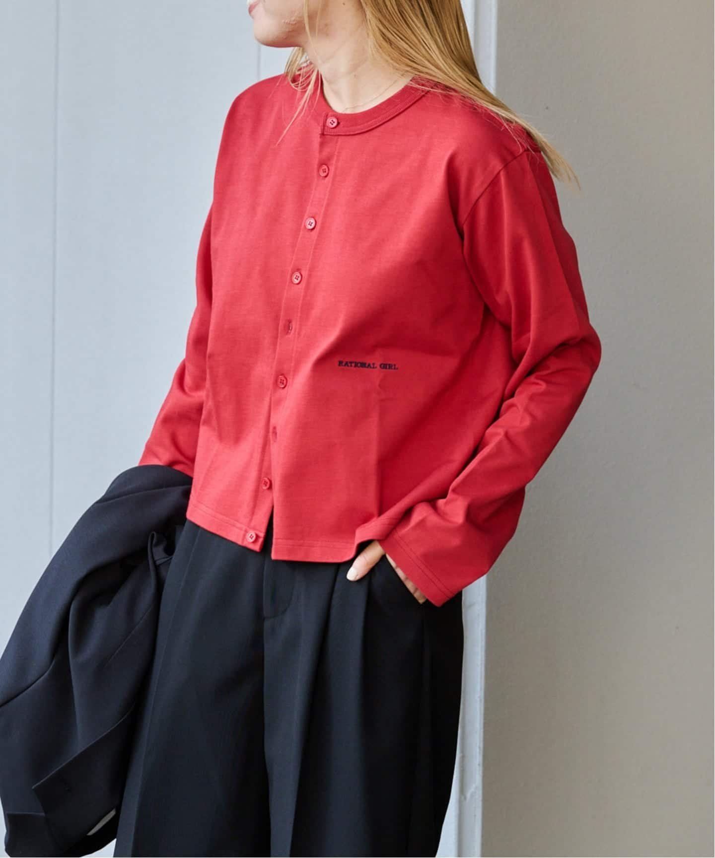 楽天市場】カーディガン（柄ロゴ）（レディースファッション）の通販