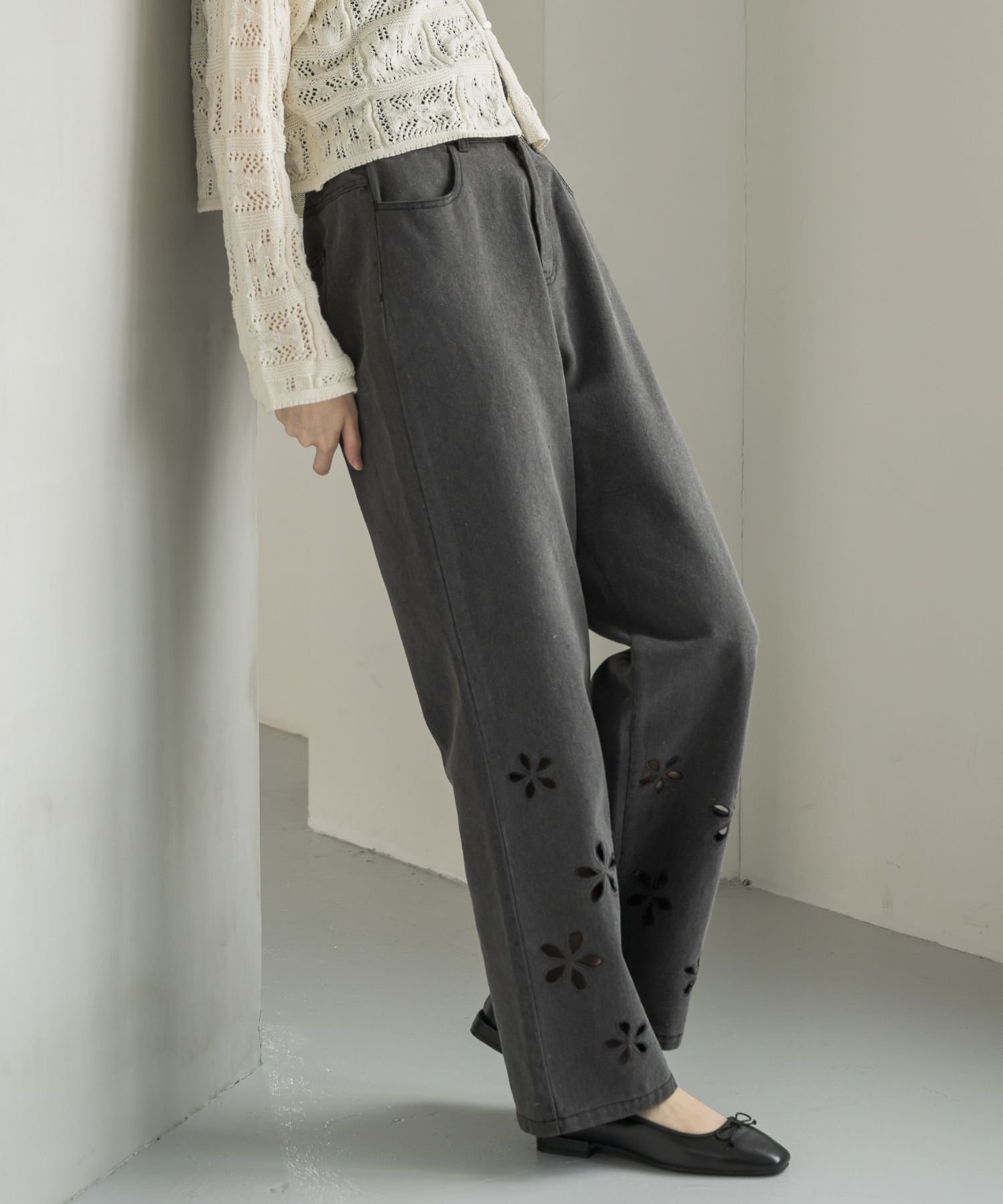 楽天市場】カットワーク（パンツ｜ボトムス）：レディースファッション