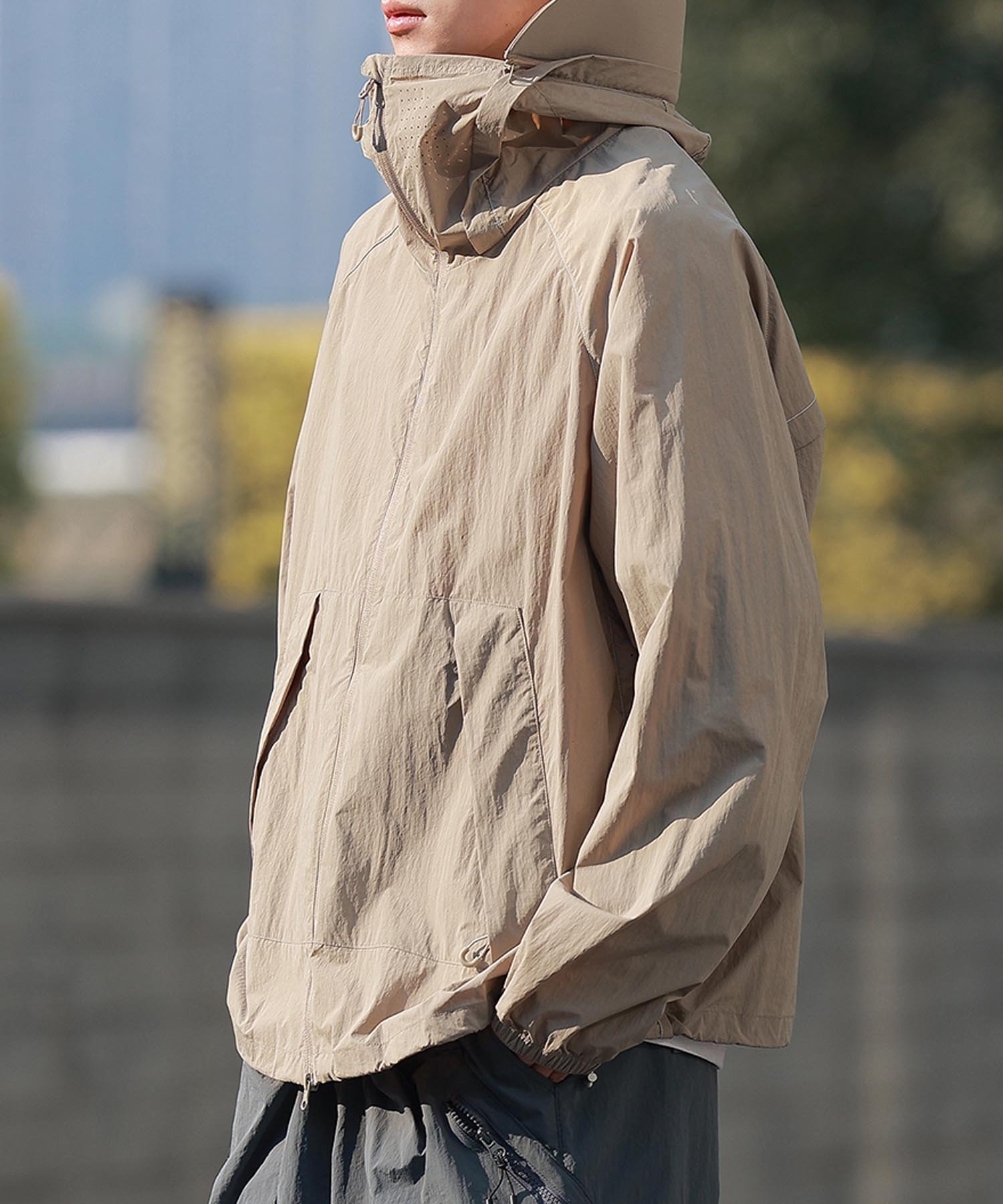 楽天市場】ナイロンジャケット ベージュの通販