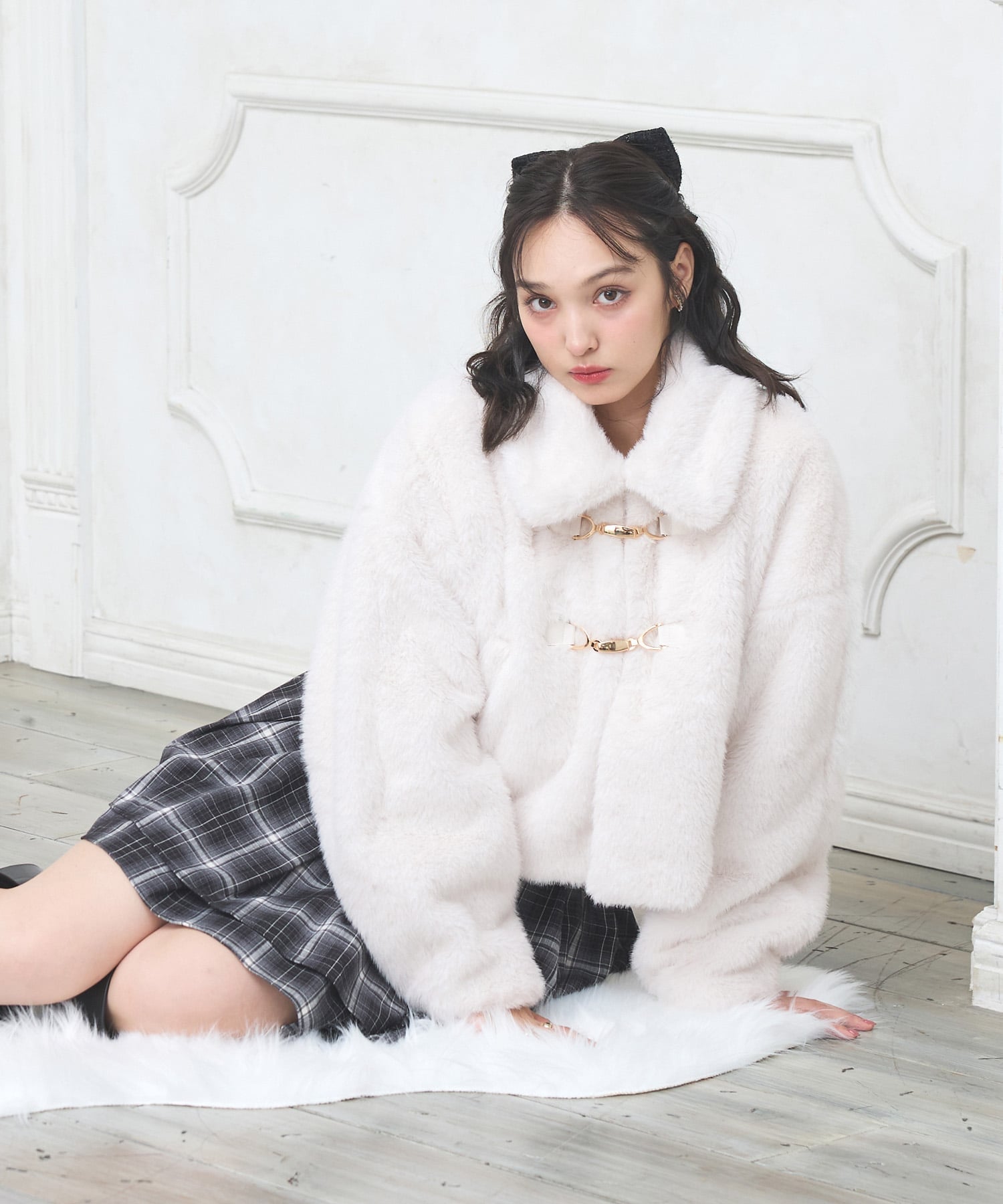 楽天市場】ファージャケット（カラーホワイト）（コート・ジャケット