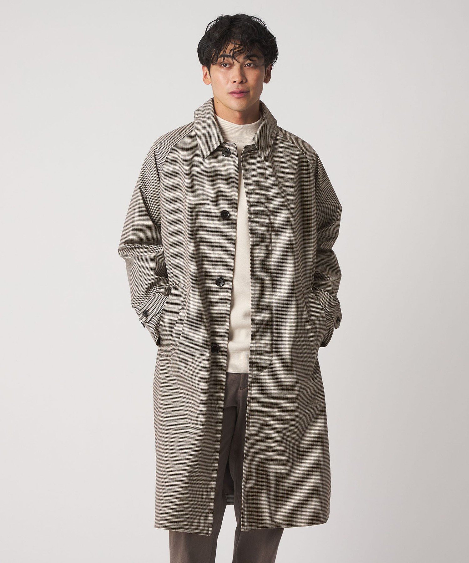 楽天市場】ウール コート（柄チェック）（メンズファッション）の通販