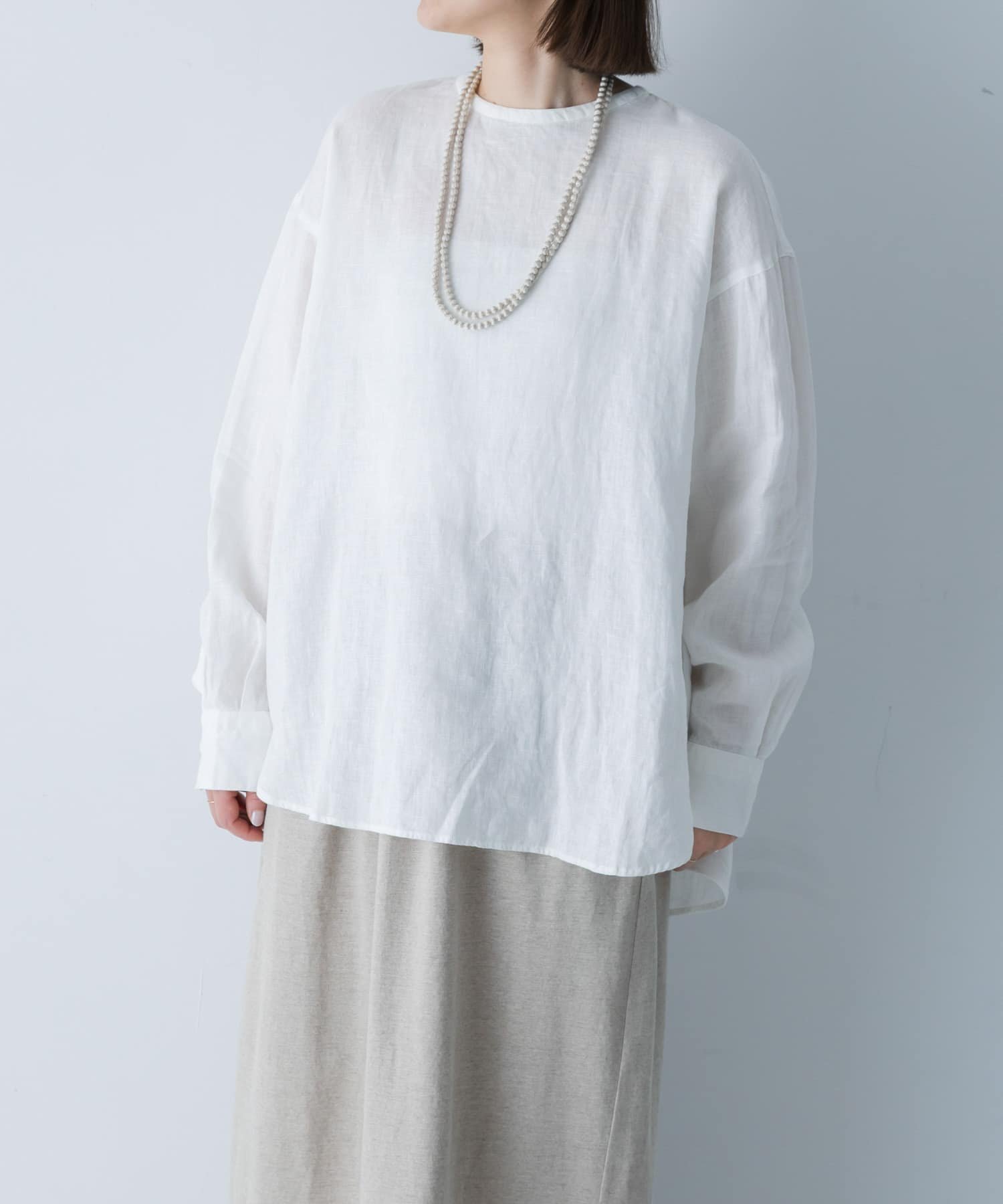 楽天市場】かぐれ リネン プルオーバーの通販