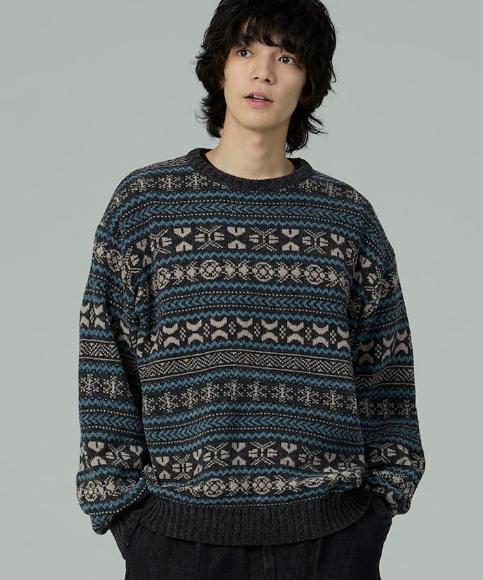 楽天市場】フェアアイル ニット（メンズファッション）の通販