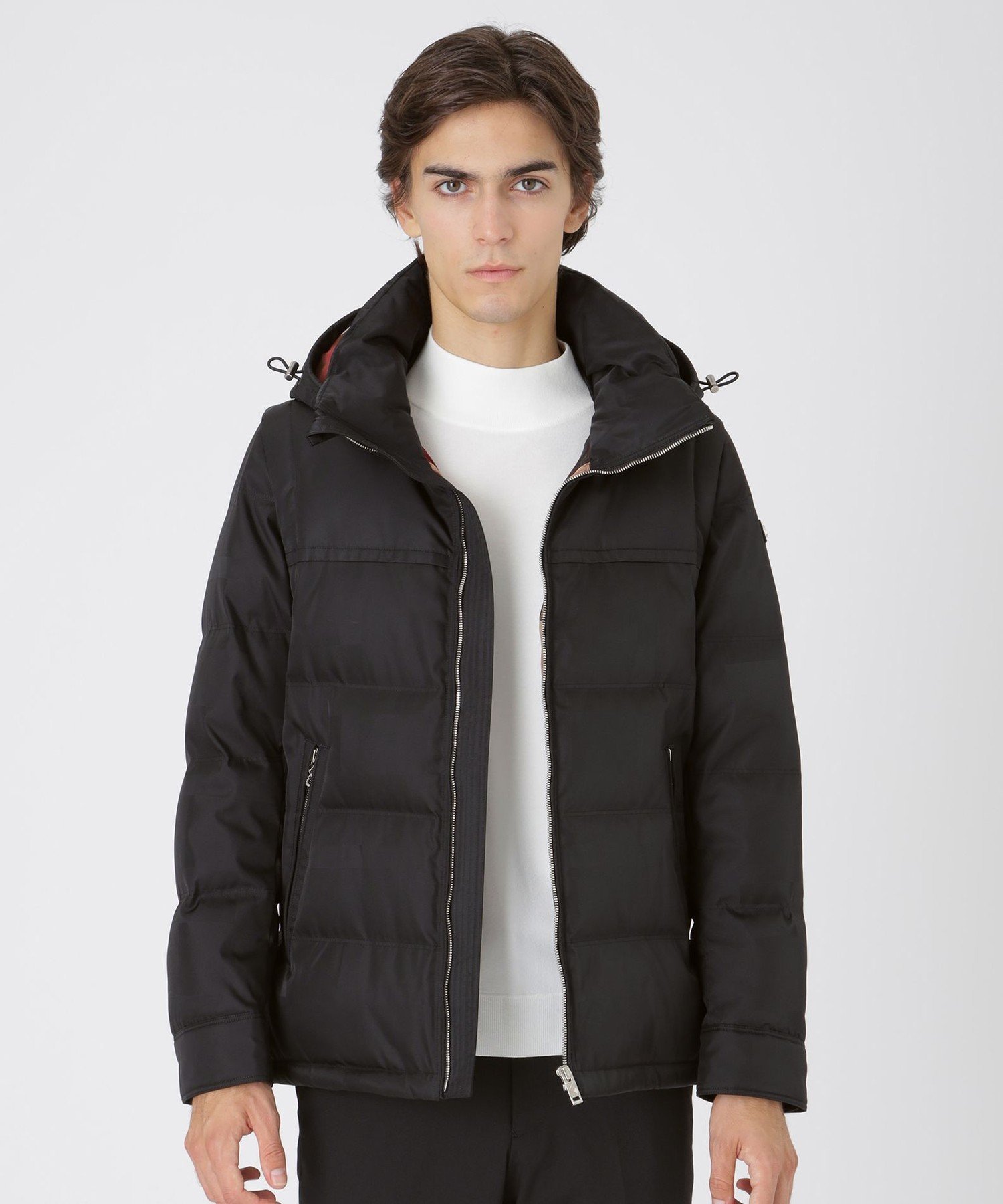 楽天市場】ブラックレーベル ダウンジャケット（柄チェック）の通販