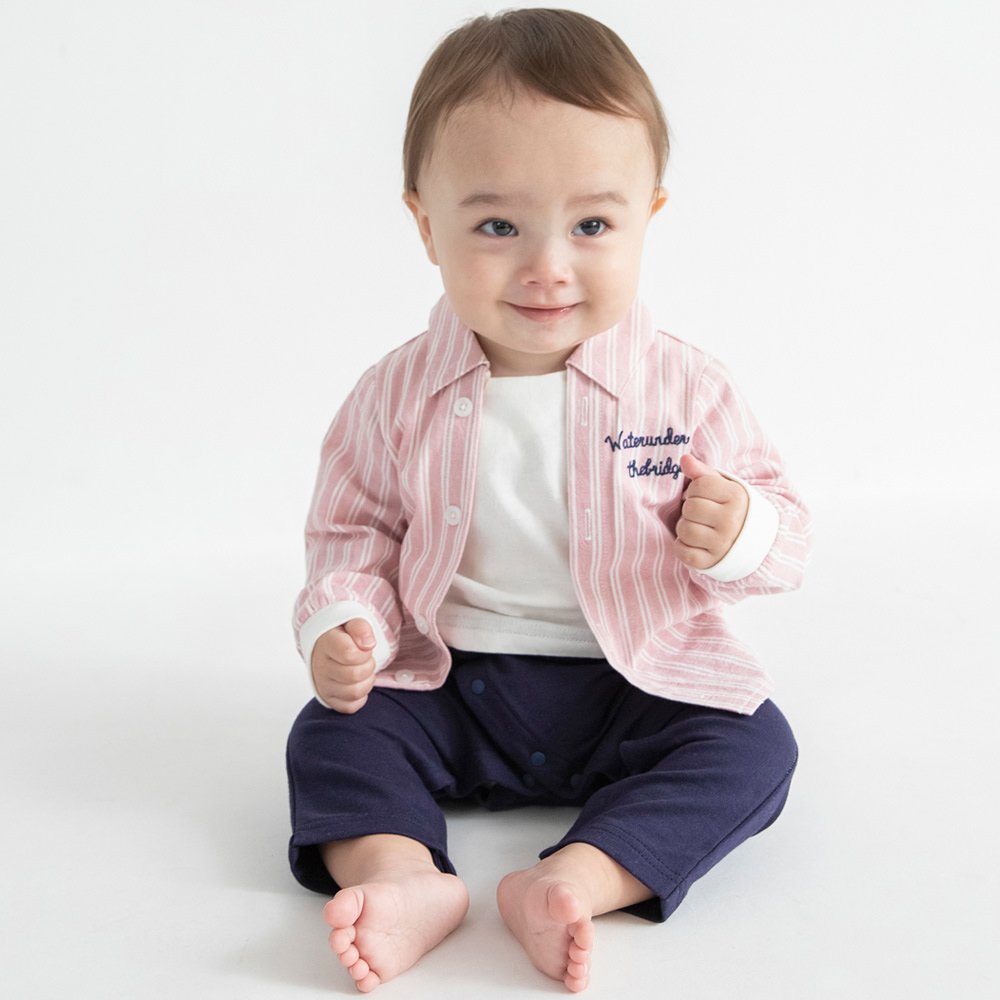 楽天市場】ストライプ（カバーオール・ロンパース｜ベビーファッション