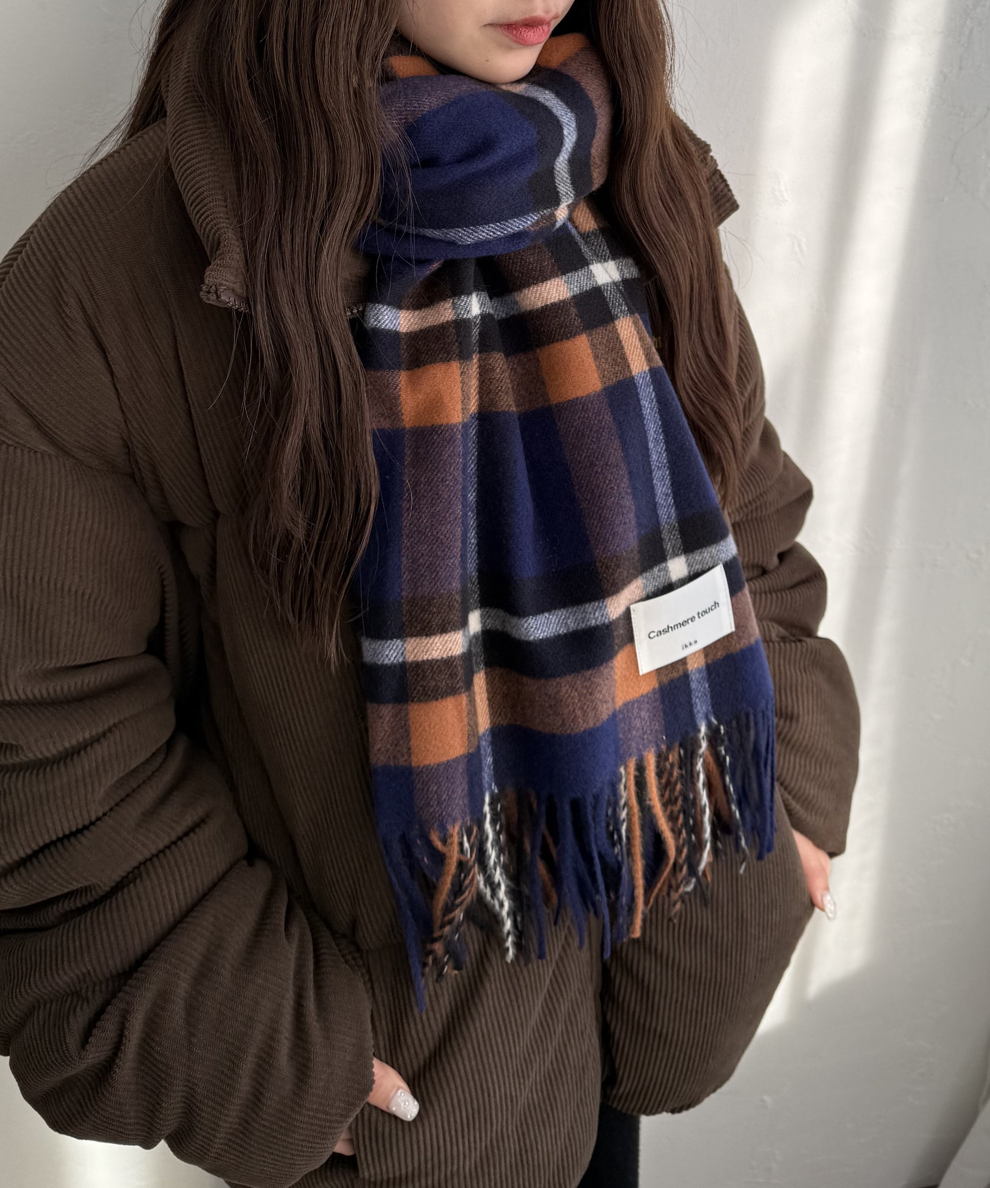 楽天市場】ネイビー（マフラー・スカーフ｜バッグ・小物・ブランド雑貨