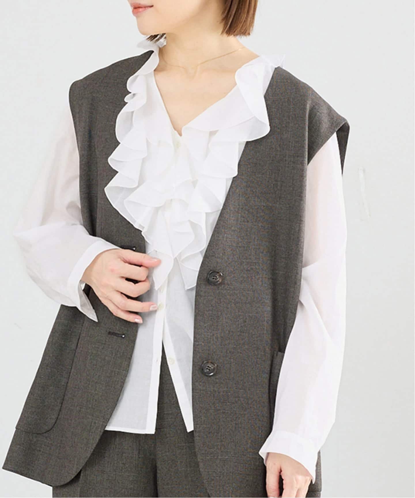 楽天市場】フリル ブラウス（ブランドイエナ）の通販