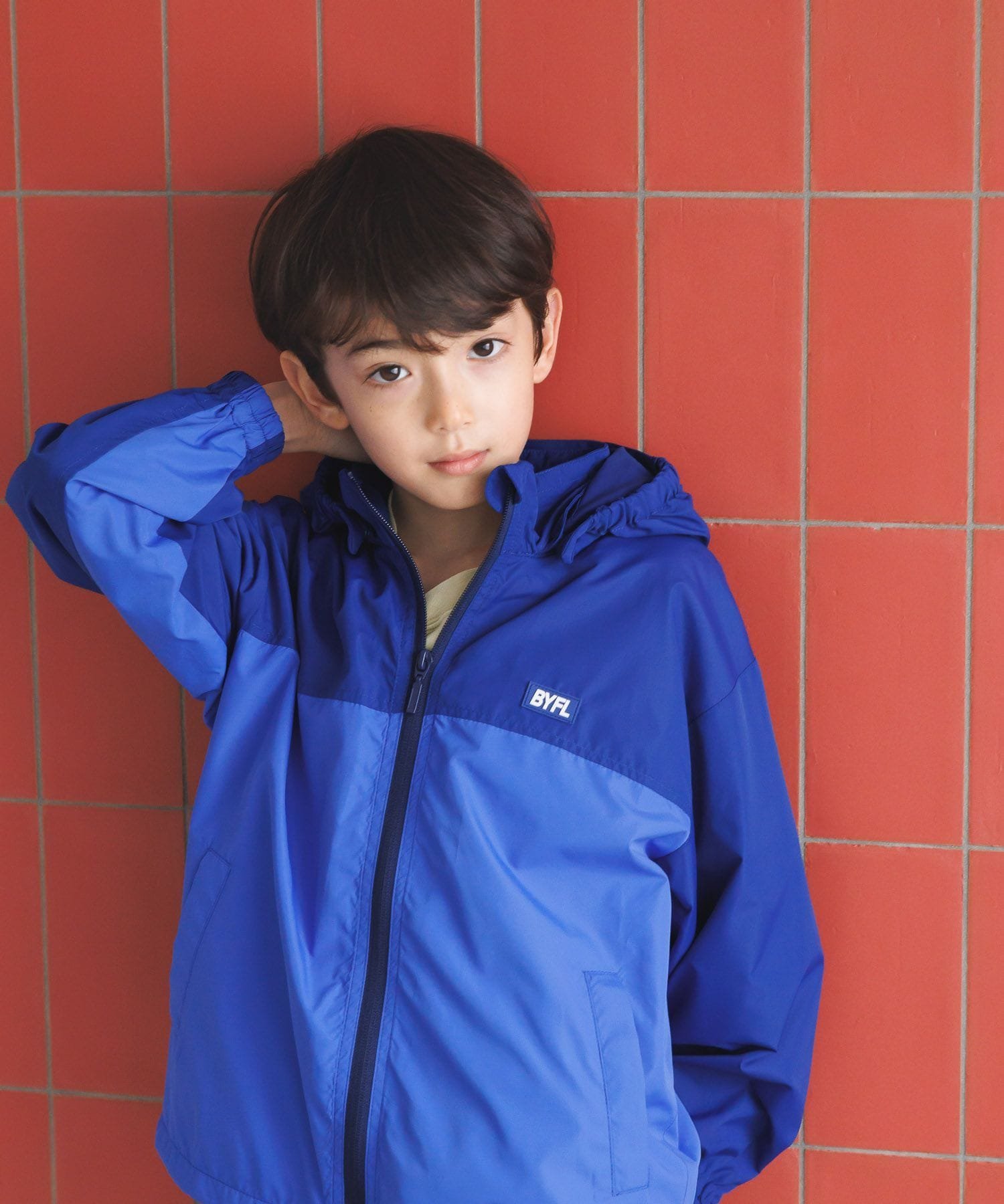 楽天市場】マウンテンパーカー キッズ（カラーブルー）の通販