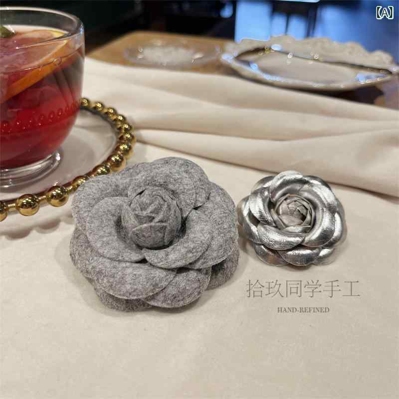 楽天市場】シャネル カメリア コサージュ（ブローチ｜レディース