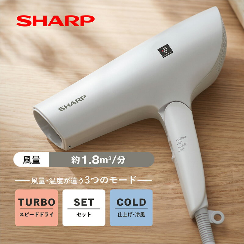 楽天市場】シャープ sharp プラズマクラスタードライヤー ホワイトの通販