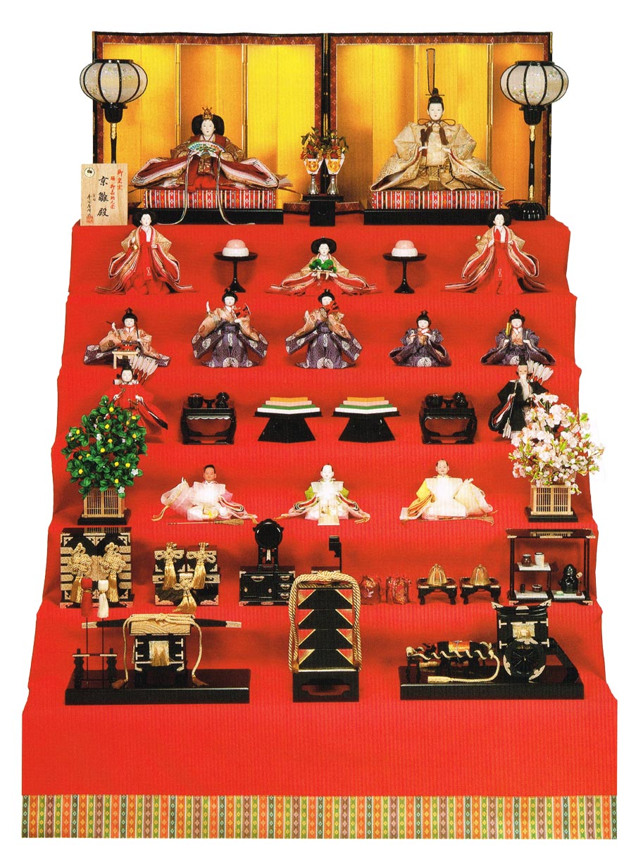 楽天市場】ひな人形 平安桂甫 七段の通販