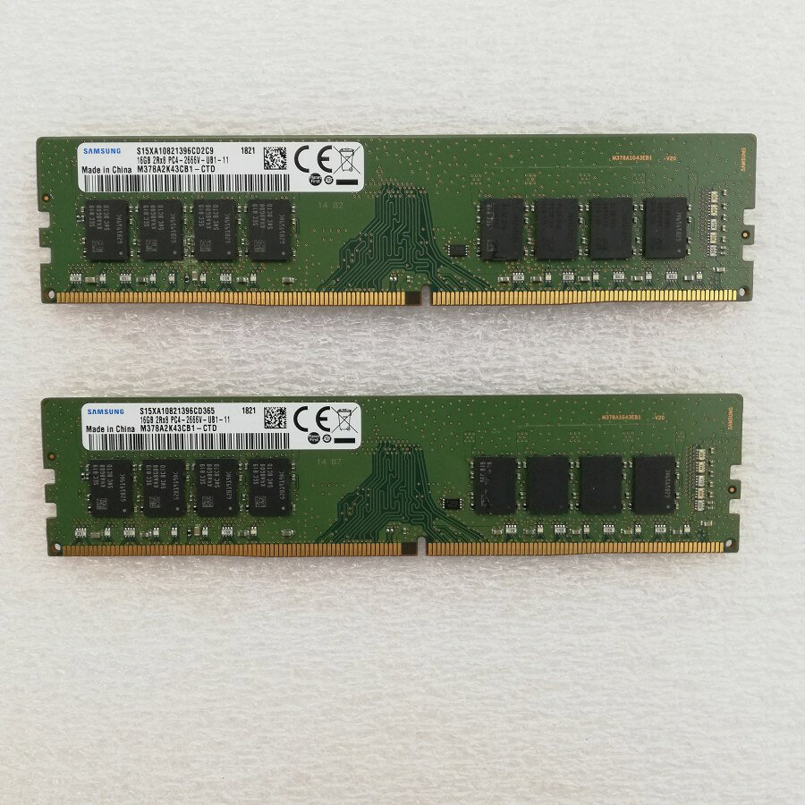 KTD-PE246/32G DDR4 32GB メモリ 4枚セット、中古美品 KTD-PE246/32G