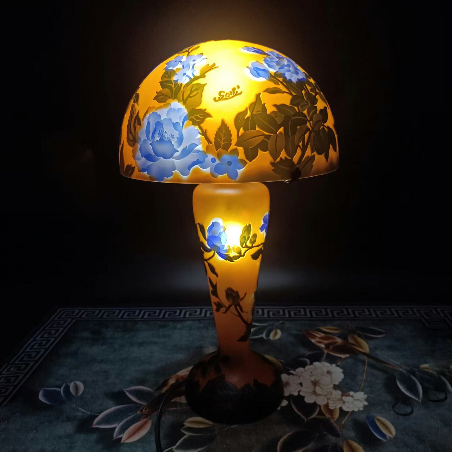 楽天市場】レプリカ エミール ガレ（デスクライト・テーブルランプ