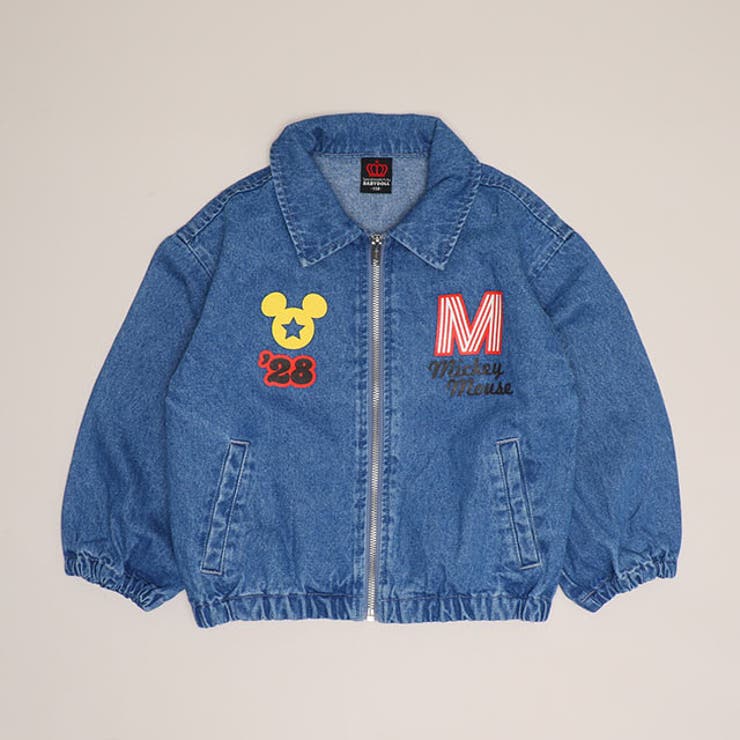 楽天市場】ミッキー デニムジャケット（キッズ・ベビー・マタニティ