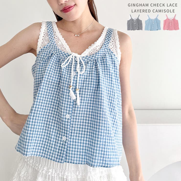 楽天市場】チェック（キャミソール｜トップス）：レディース