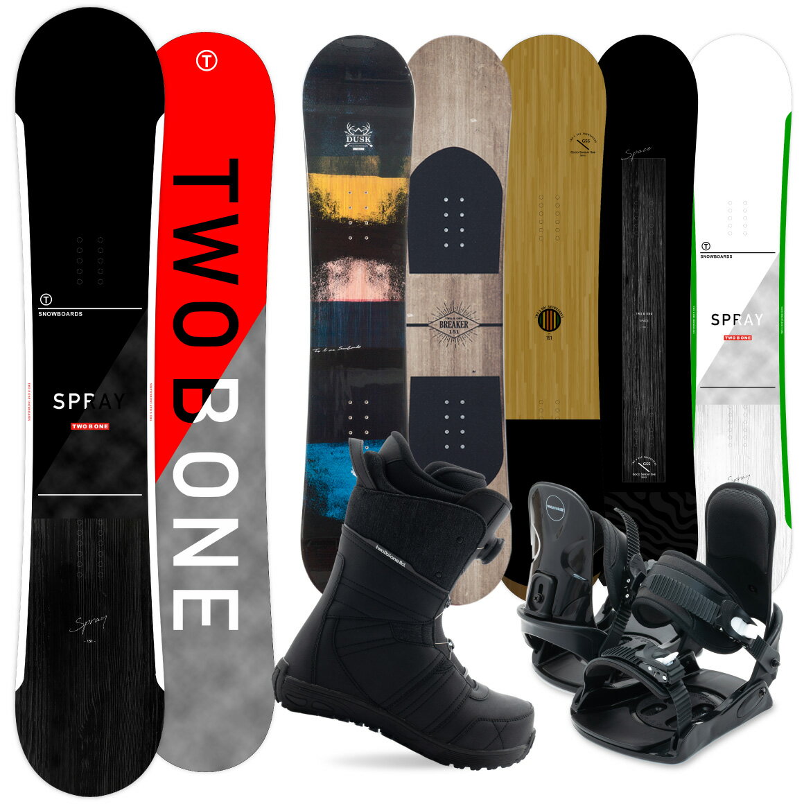 2024最新｜メンズスノーボード初心者セット！安いスノボ用品セットの