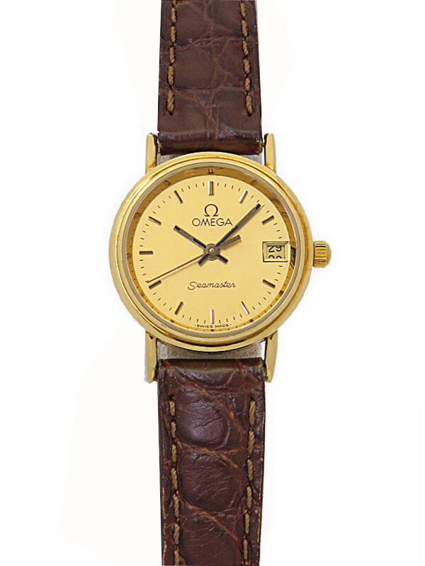 OMEGA】オメガ『シーマスター』レディース クォーツ 1ヶ月保証【中古