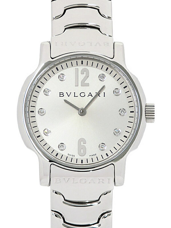 BVLGARI】ブルガリ『ソロテンポ 10Pダイヤ』ST29S レディース クォーツ