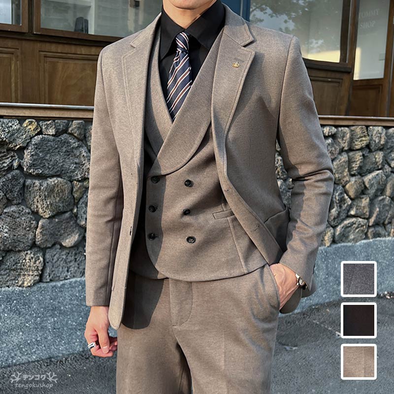 楽天市場】ダブル スーツ グレーの通販