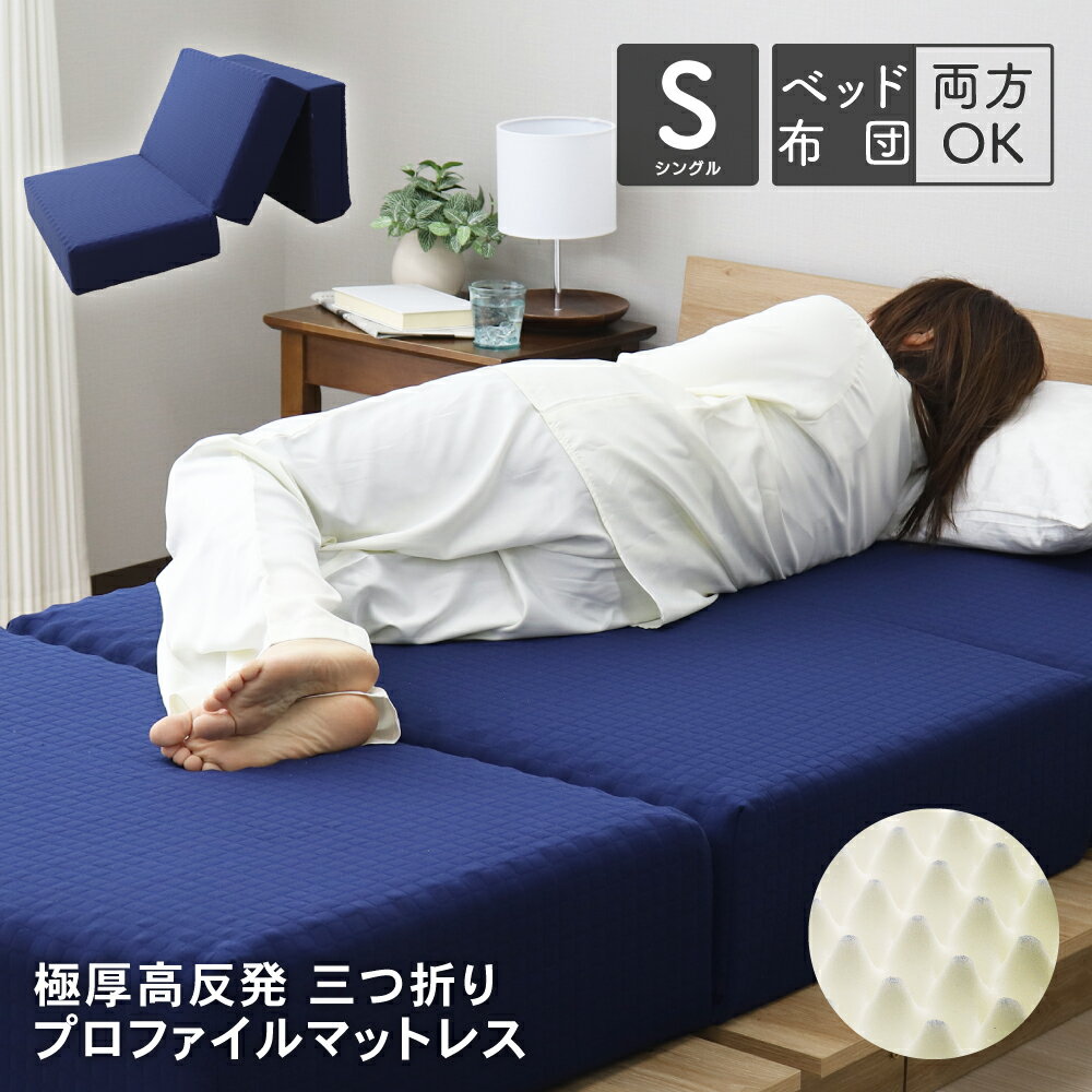 楽天市場】東京西川 ボナノッテ 三つ折り敷ふとん シングル (硬さ:190n