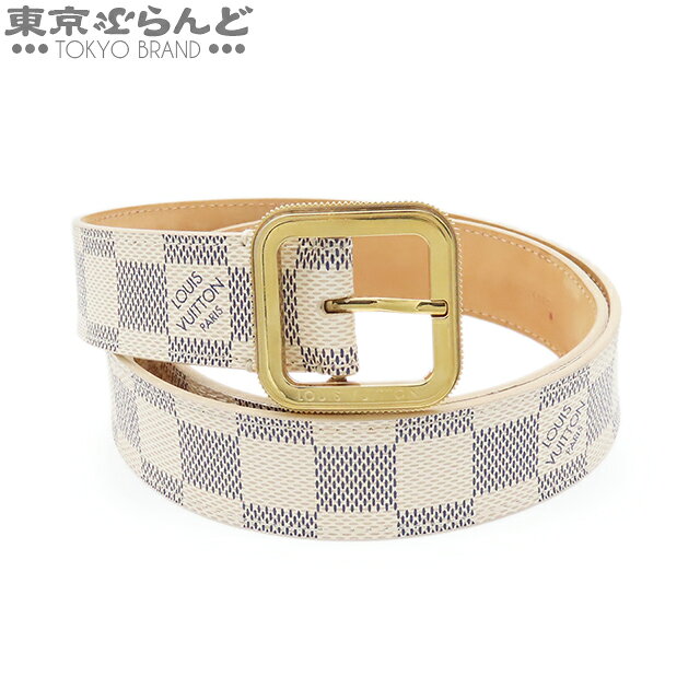 楽天市場】ルイ・ヴィトン ダミエ アズール サンチュール ベルトの通販