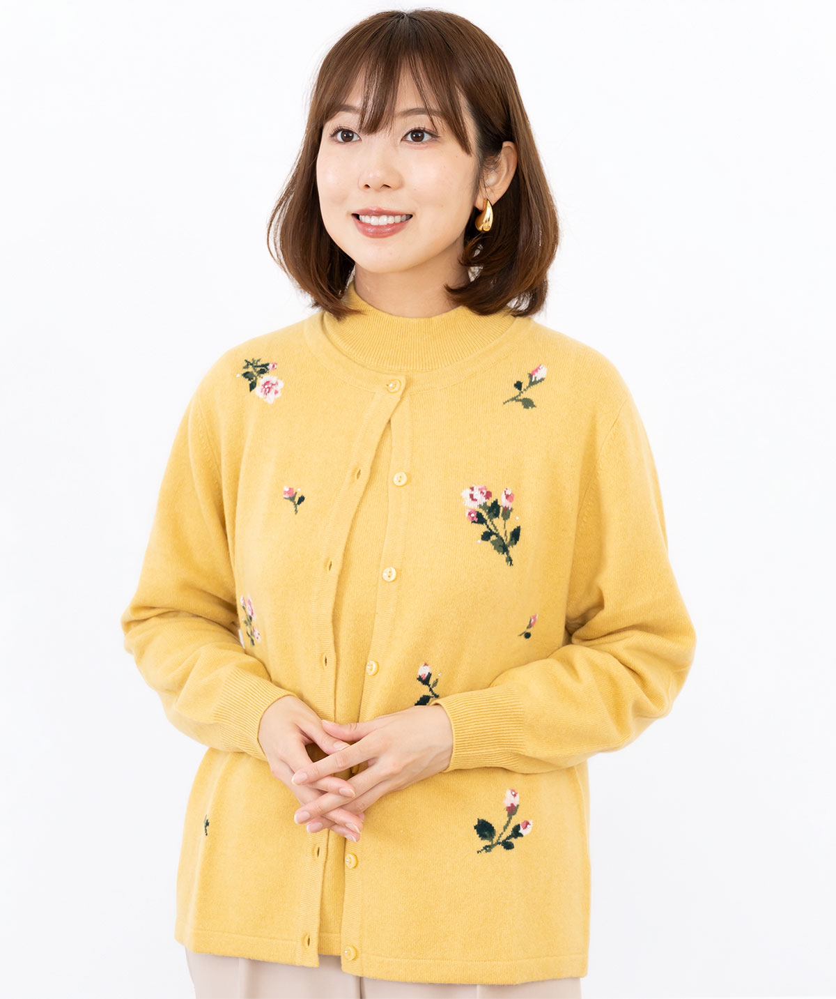 楽天市場】カシミヤ 100% カーディガン（カラーイエロー）（レディース