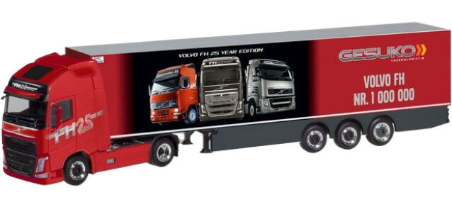VOLVO FH トラクター&バンセミトレーラー(1/87スケール) VOLVO FH