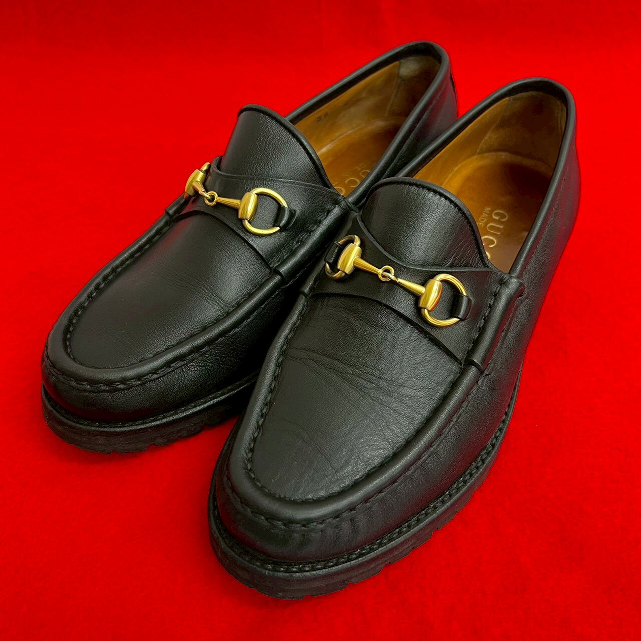 楽天市場】グッチ ローファー ビット ゴールドの通販