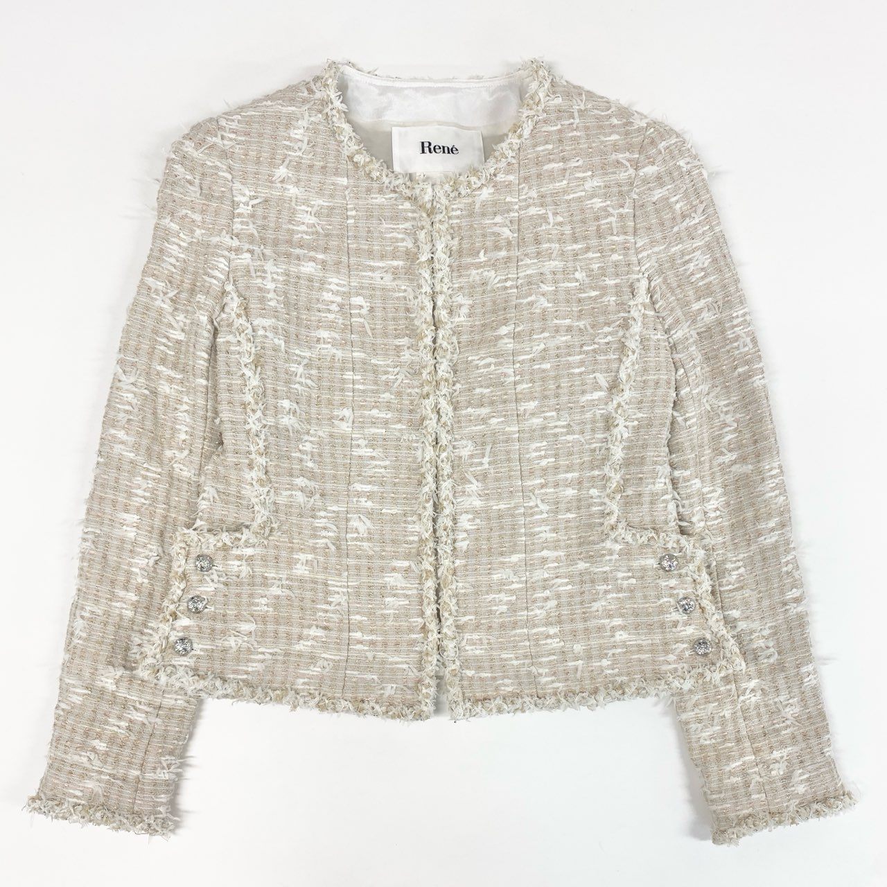 楽天市場】ルネ ノーカラー ジャケットの通販