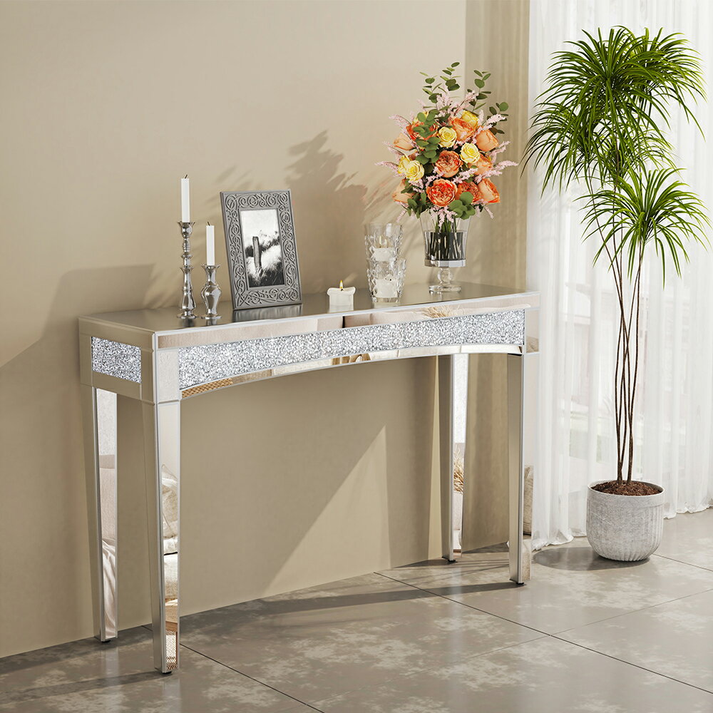 楽天市場】コンソールテーブル（素材（インテリア）ガラス・クリスタル
