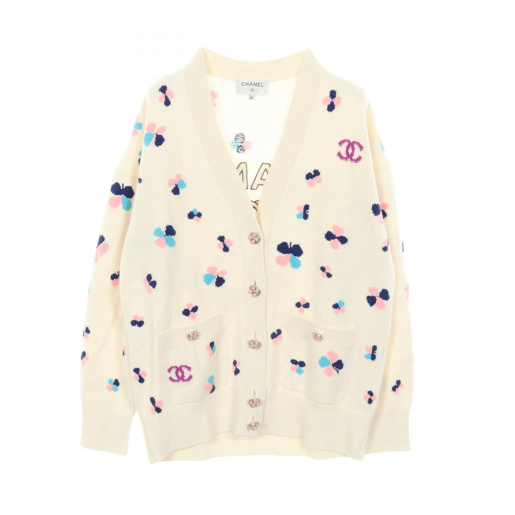 楽天市場】シャネル（カラーホワイト）（カーディガン・ボレロ