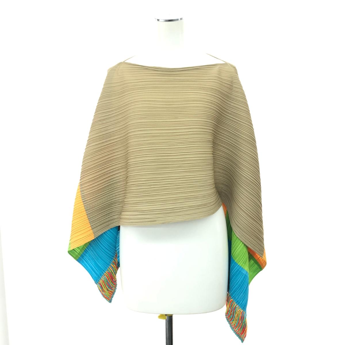 楽天市場】プリーツプリーズ ポンチョの通販