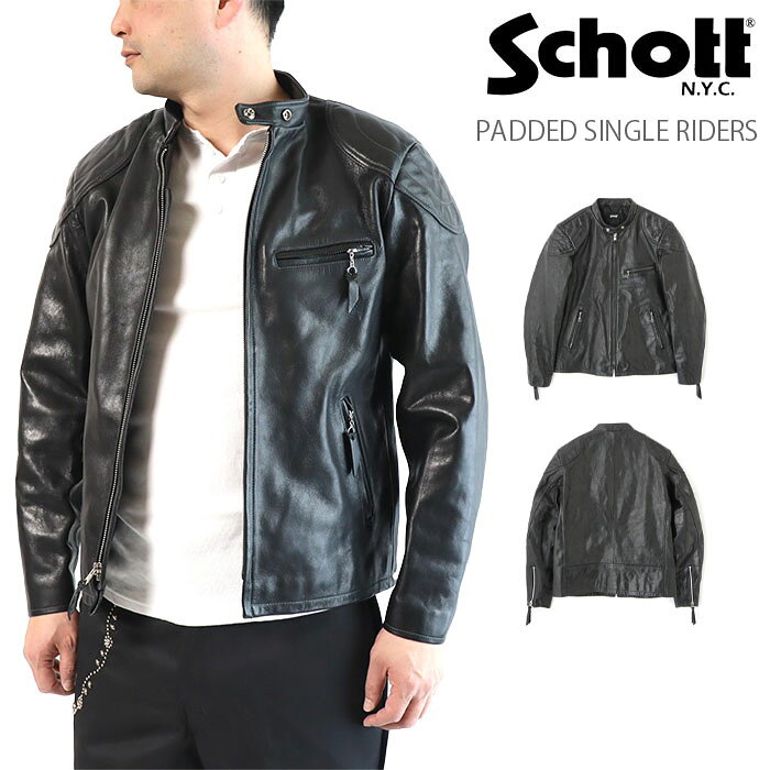 楽天市場】schott シングルライダース（メンズファッション）の通販