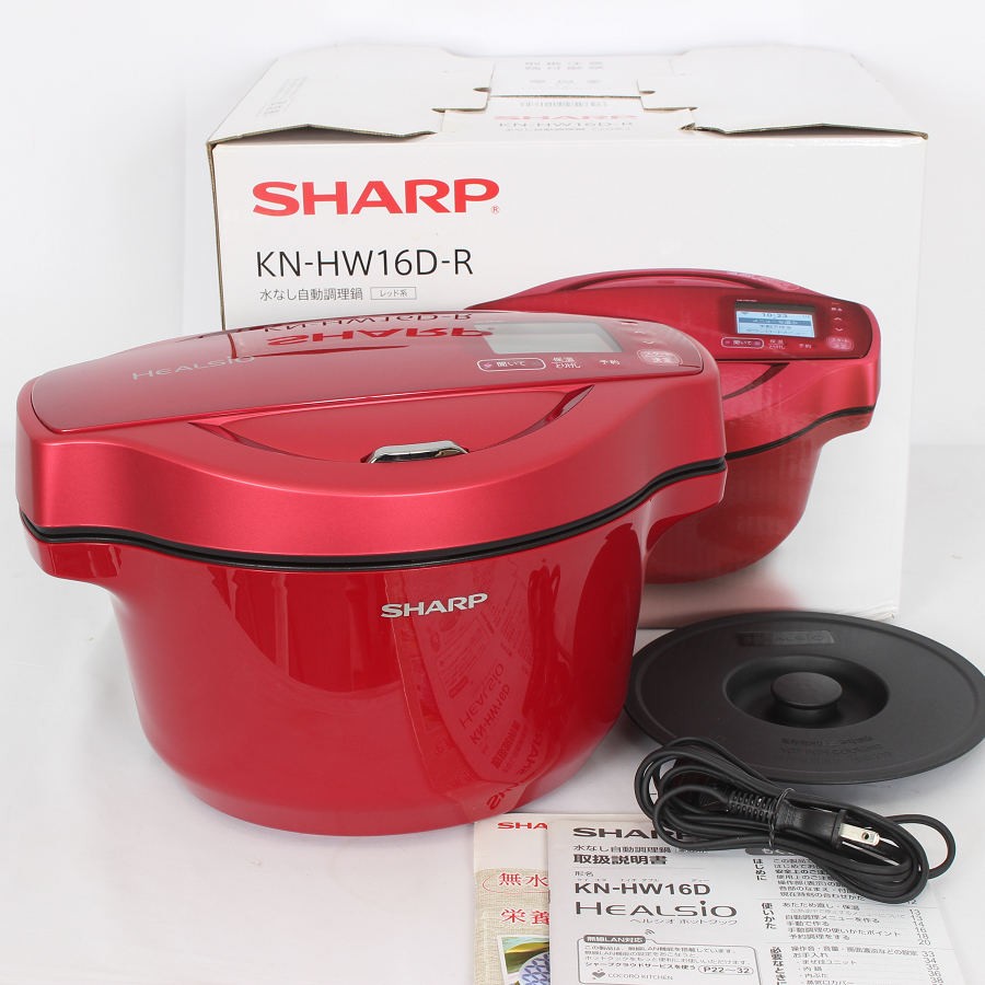 お値引き可能⭐︎SHARP HEALSIO 電気圧力鍋 KN-HW16E レッド KN-HW16E