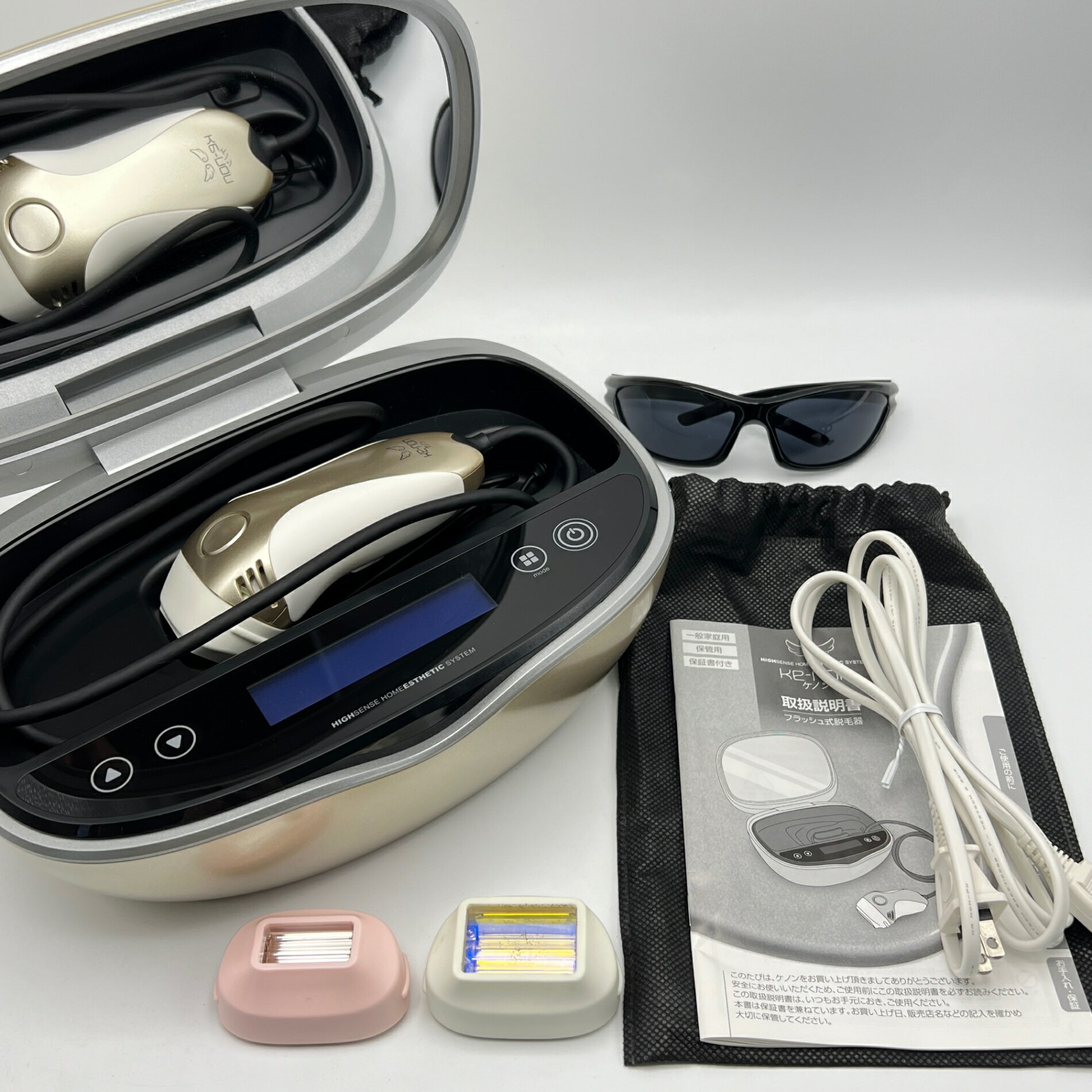 KE-NON 脱毛器 未使用 サングラス付き(未使用に近い) KE-NON 脱毛器