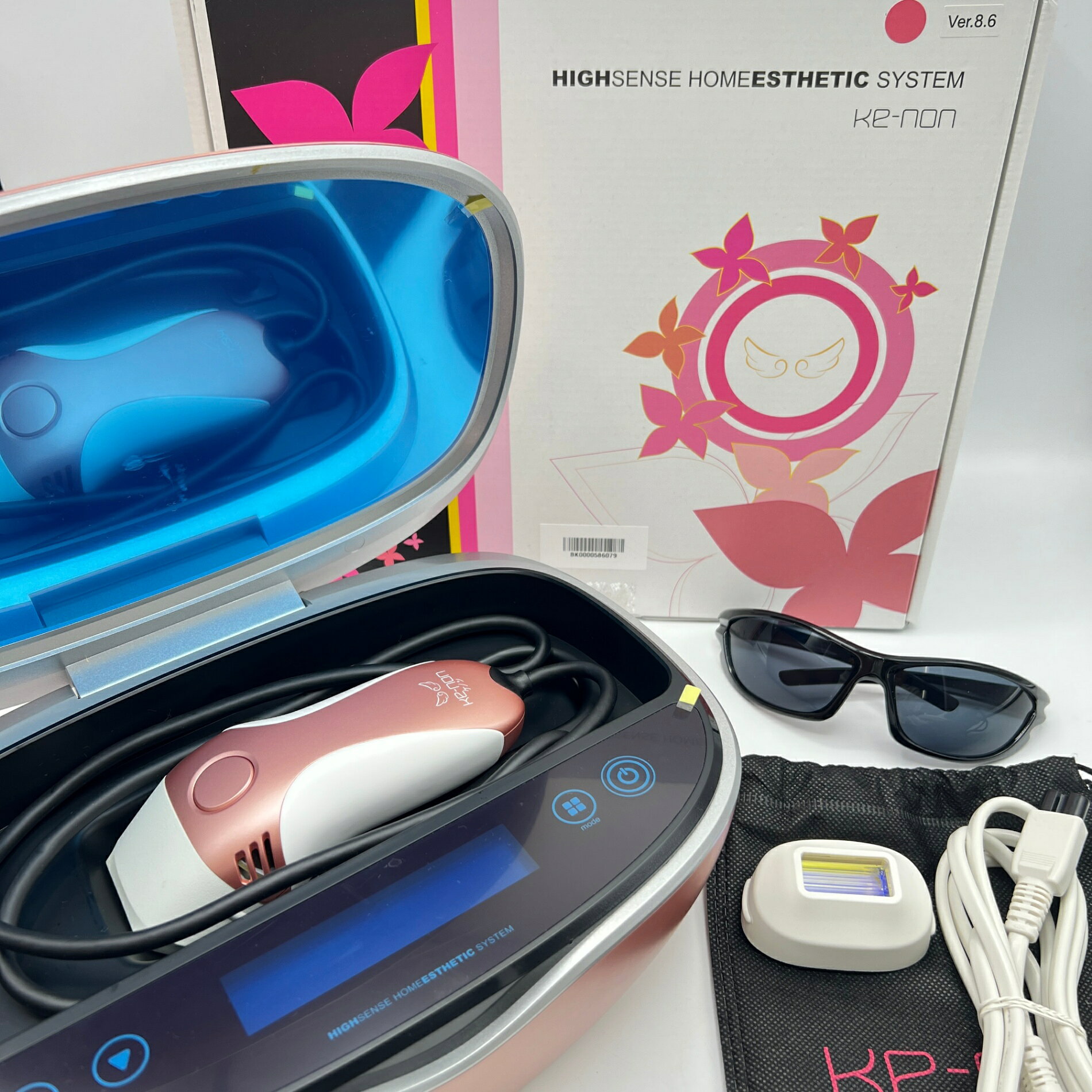 不具合有り】KE-NON ホームエステシステム 脱毛器 v.8.4J 不具合有り