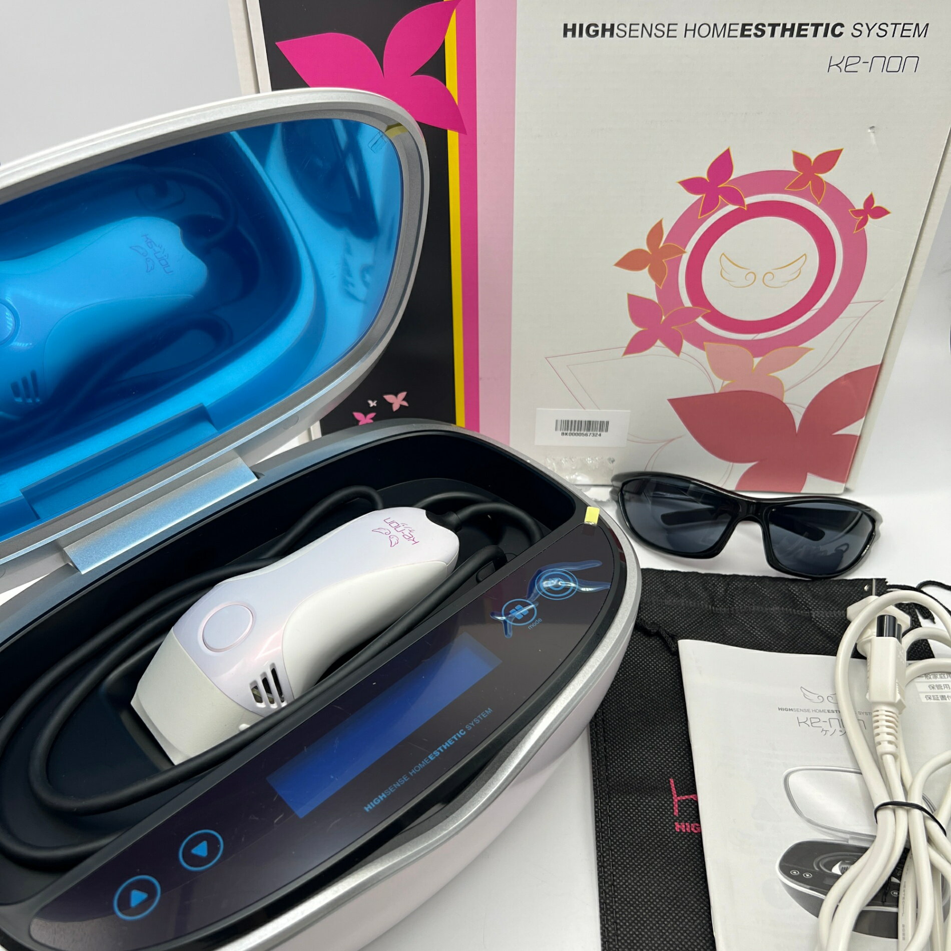 脱毛器 ケノン KE-NON Ver.8.0 カートリッジ3つ付きケノン ver8.0 脱毛