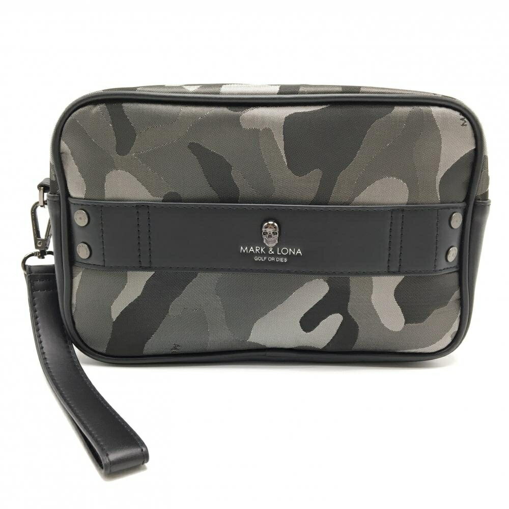マークアンドロナ ポーチ 2022年モデル ゲージカモクラッチバッグ 総柄