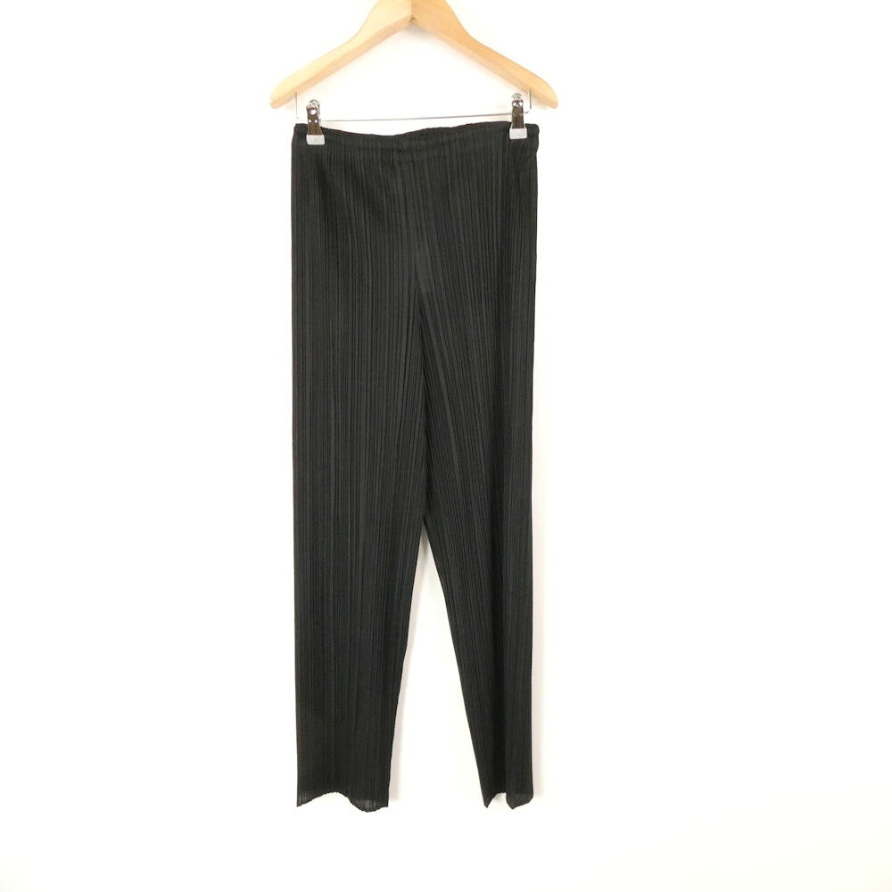 楽天市場】イッセイミヤケ プリーツプリーズ パンツ（カラーブラック
