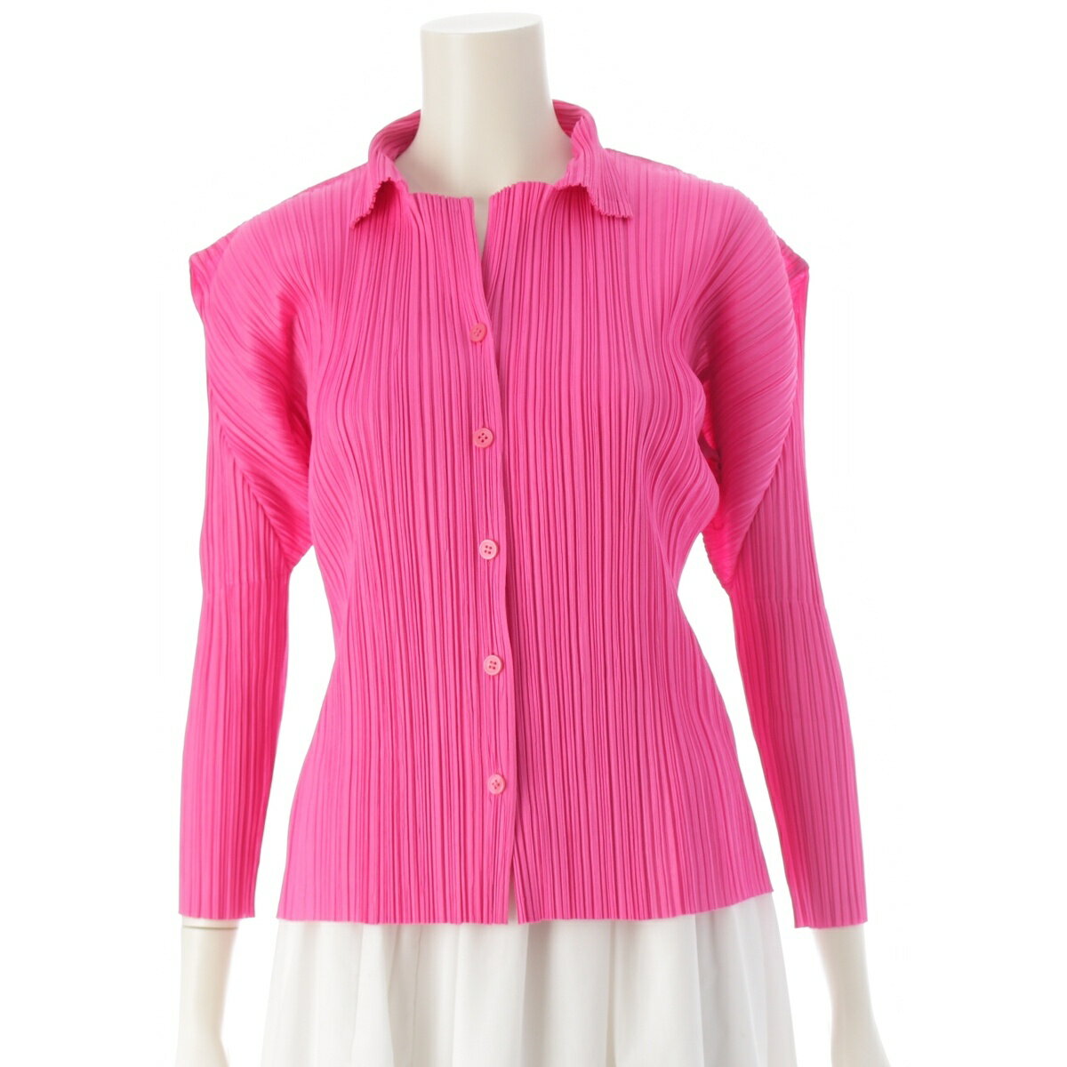 楽天市場】プリーツプリーズ シャツ（カラーピンク）（シャツ